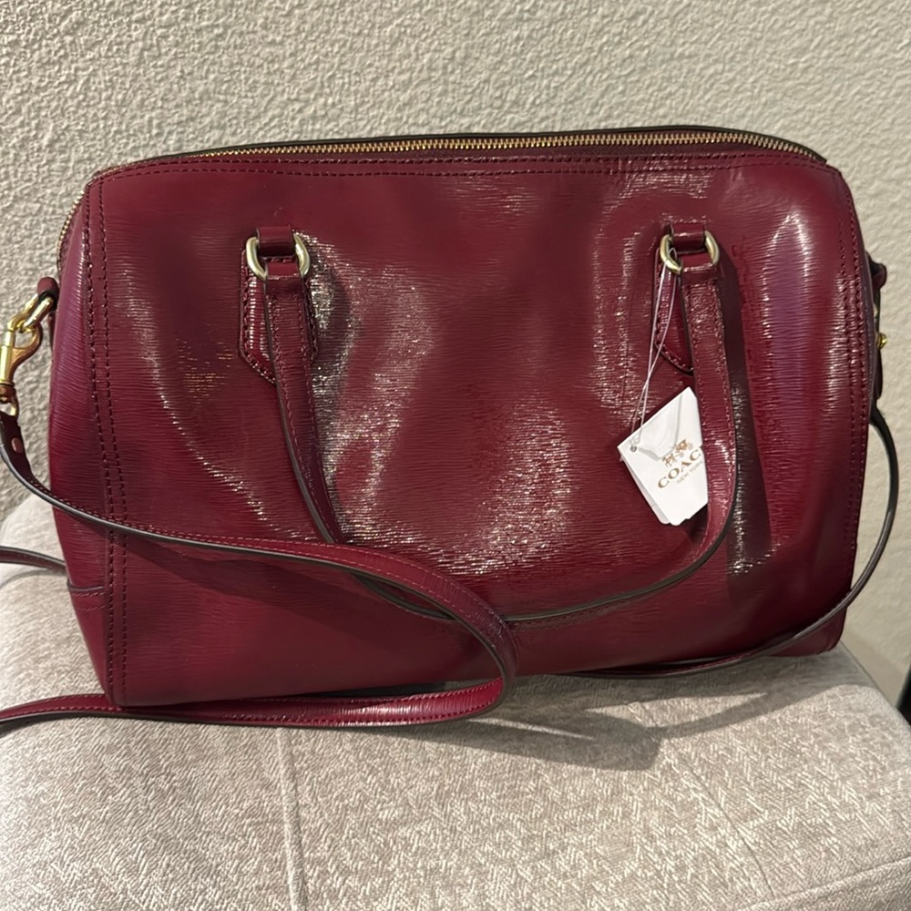 Coach Red Patent Purse